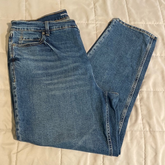 Old Navy Denim - Old Navy Extra High Rise Ski Hi Straight Button Fly Secret Smooth Pockets Jeans